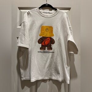 SOE Black SOE Creative Design White Tee Shirt Blossom X Second Monster Ferme